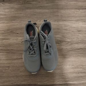 Bob's by Skechers Women Sport Squad Tough Talk Light Blue Size 9 Wide NWT